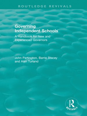 cover image of Governing Independent Schools